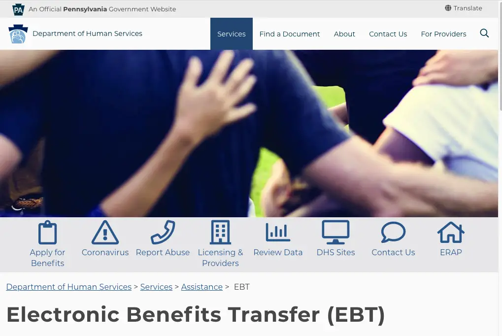 Pennsylvania EBT Deposit Schedule for 2022 Pennsylvania Food Stamps