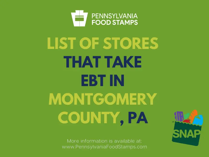 "Stores that take EBT in Montgomery County"